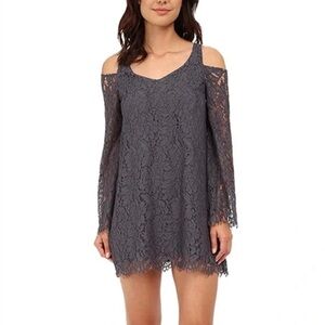 NWT Chaser Grey Lace Dress